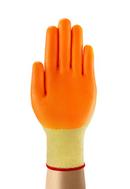 Nitrile and Palm Coated Kevlar®, Spandex and Stainless Steel Reusable Safety Gloves in Orange and Yellow Size 6 (Pack of 12)