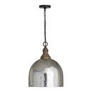 Capital Lighting Grey Wash/Dark Pewter 100W 1-Light Medium E-26 Incandescent Pendant 