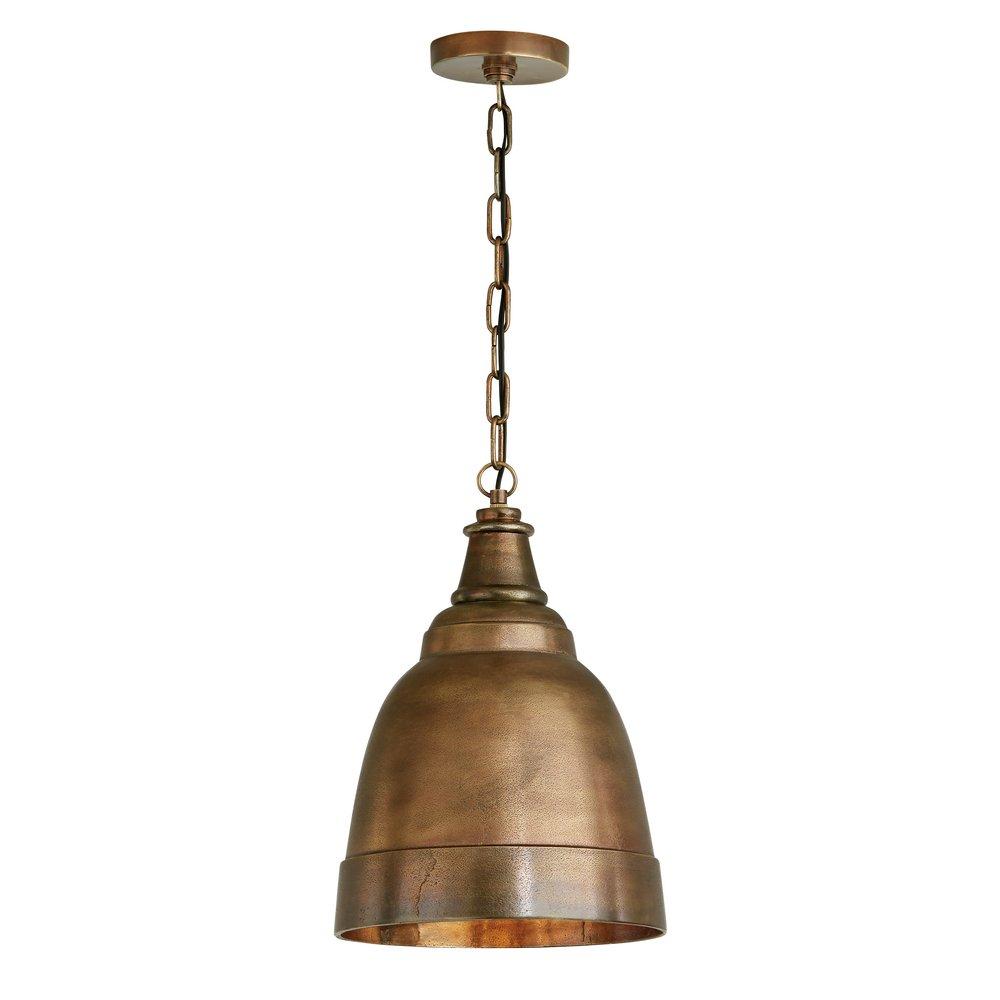 Capital Lighting Oxidized Brass 100W 1-Light Medium E-26 Incandescent Pendant 