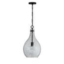 Capital Lighting Matte Black 100W 1-Light Medium E-26 Incandescent Pendant 