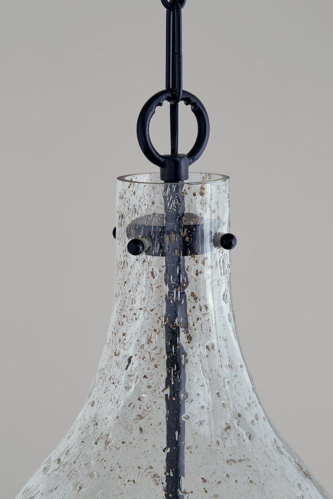 Capital Lighting Matte Black 100W 1-Light Medium E-26 Incandescent Pendant 