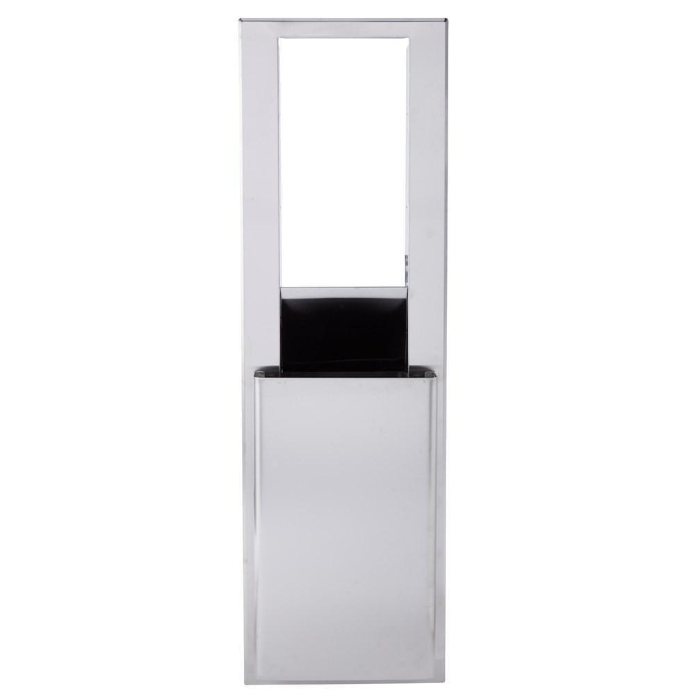 Georgia-Pacific Silver 6.93 gal Stainless Steel Flex Trash Receptacle 