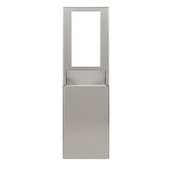 10.12 gal Stainless Steel Flex Trash Receptacle in Silver