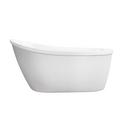 PROFLO&reg; White 59 x 32 in. Freestanding Bathtub with End Drain 