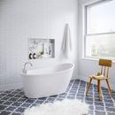 PROFLO&reg; White 59 x 32 in. Freestanding Bathtub with End Drain 