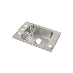 2-Hole 1-Basin Topmount Utility Sink Bowl