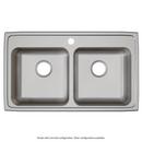 Elkay Lustrous Satin 33 x 19-1/2 in. Stainless Steel Double Bowl Drop-in Kitchen Sink in Lustrous Satin 