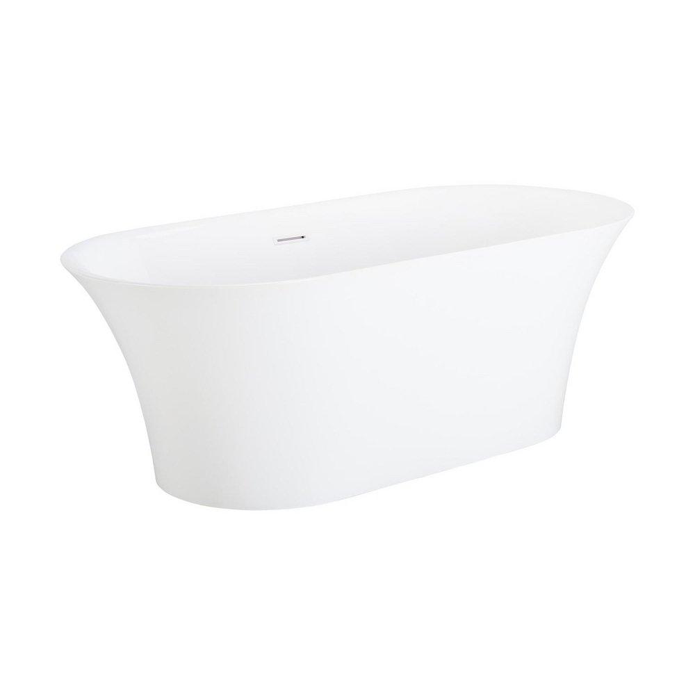 Signature Hardware White 67 x 31 in. Freestanding Bathtub 