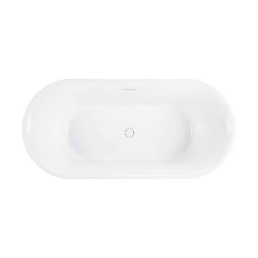 Signature Hardware White 67 x 31 in. Freestanding Bathtub 