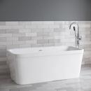 PROFLO&reg; White 59 x 33 in. Freestanding Bathtub with Center Drain 