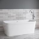 PROFLO® White 59 x 33 in. Freestanding Bathtub with Center Drain 