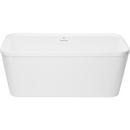 PROFLO&reg; White 59 x 33 in. Freestanding Bathtub with Center Drain 