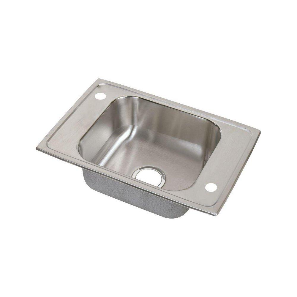 Elkay Brushed Satin 25 x 17 x 6-1/2 in. Drop-in Classroom Sink 