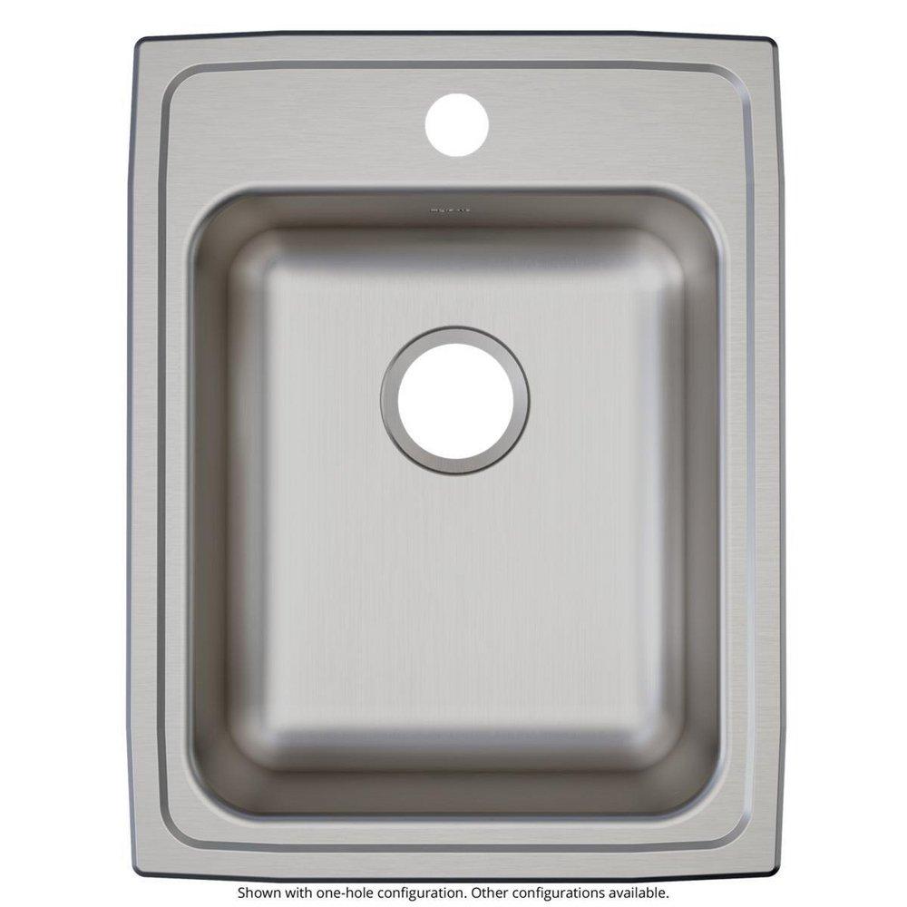 Elkay Lustrous Satin 17 x 22 in. Stainless Steel Single Bowl Drop-in Kitchen Sink in Lustrous Satin 