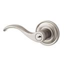 Door Lever in Satin Nickel