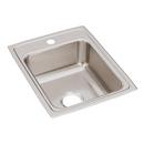Elkay Lustrous Satin 17 x 22 in. Stainless Steel Single Bowl Drop-in Kitchen Sink in Lustrous Satin 