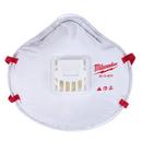 Milwaukee® White NIOSH 42 CFR 84 Valved Respirator in White 
