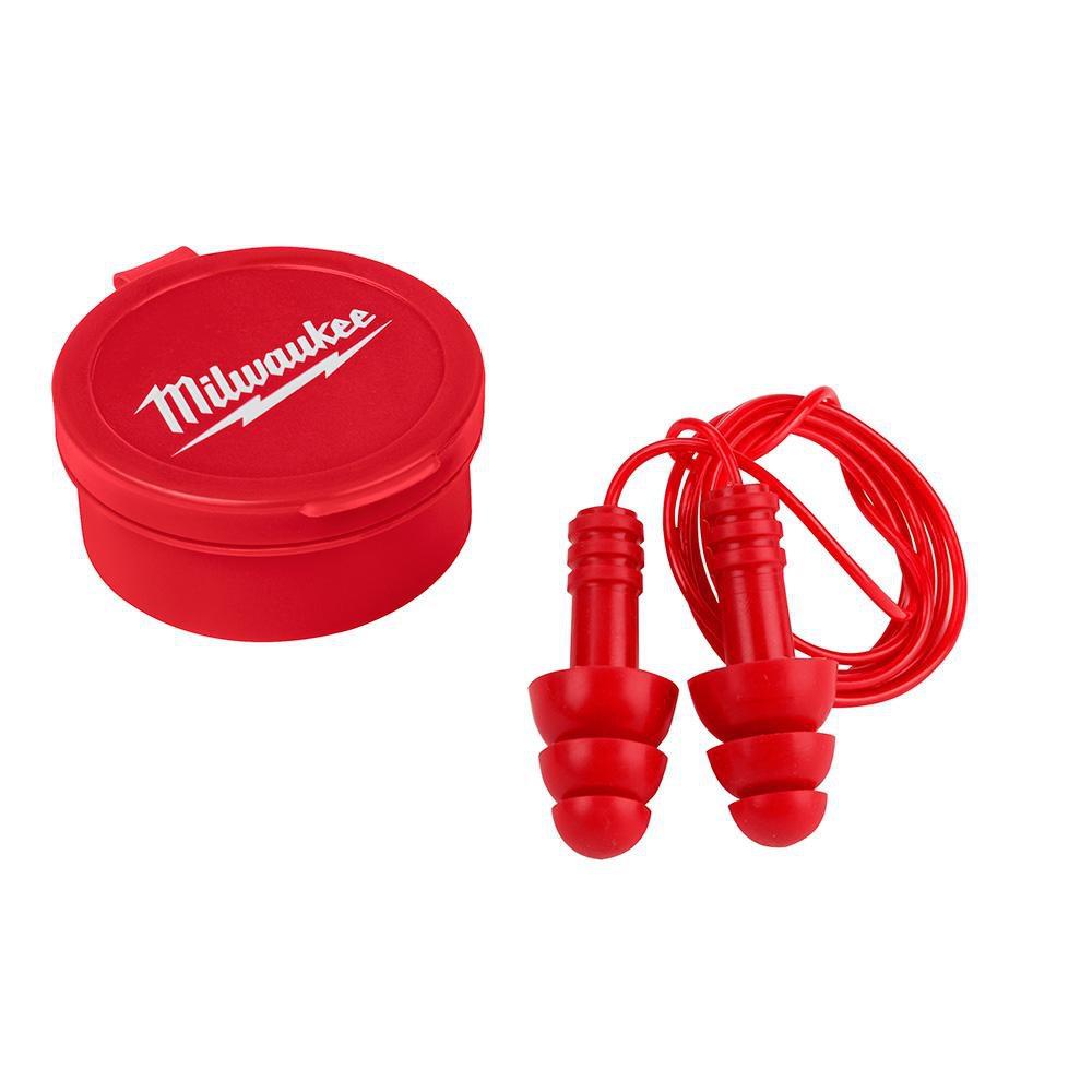 Milwaukee® Corded Reusable Ear Plug (Pack of 3) 