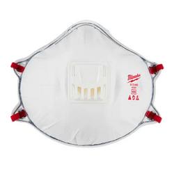 Aluminum, Foam, Plastic and Spandex&reg;NIOSH 42 CFR 84 Valved Respirator in White