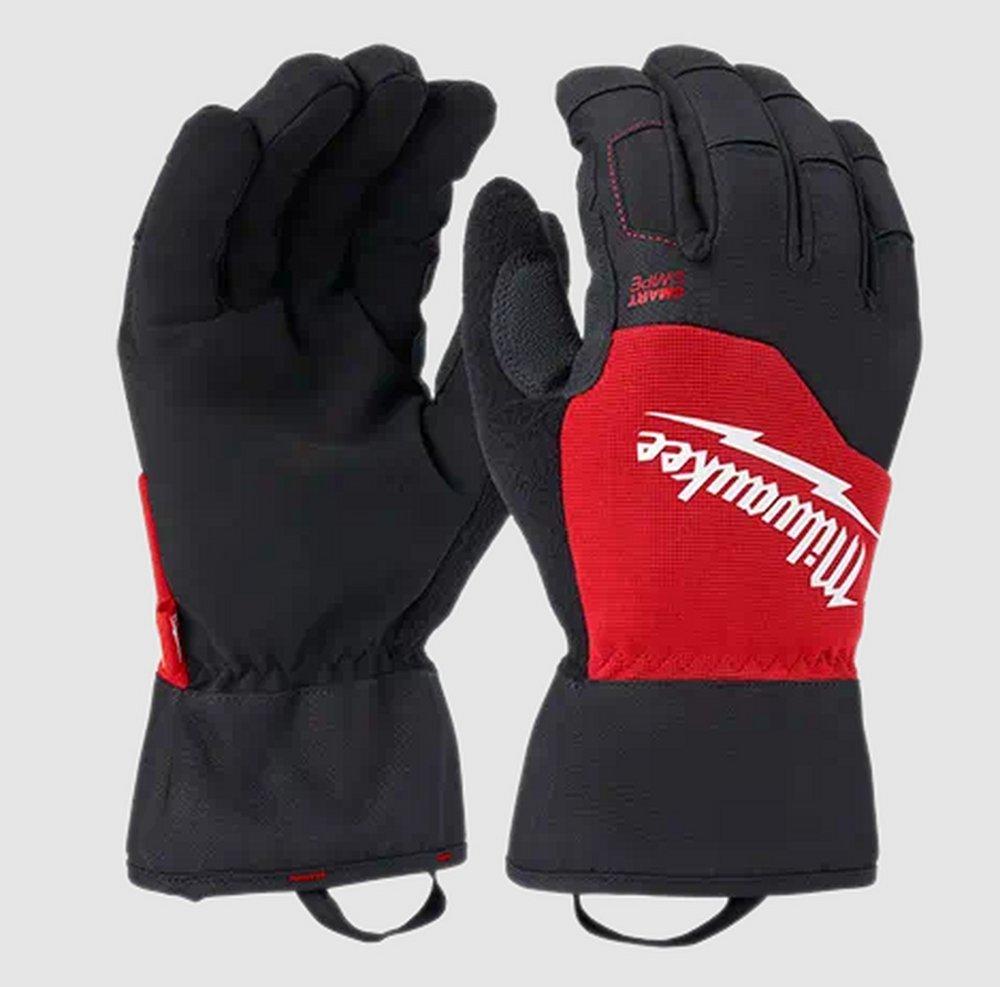 Milwaukee&reg; Black Nylon and Polyester Winter Performance Gloves in Black and Red 