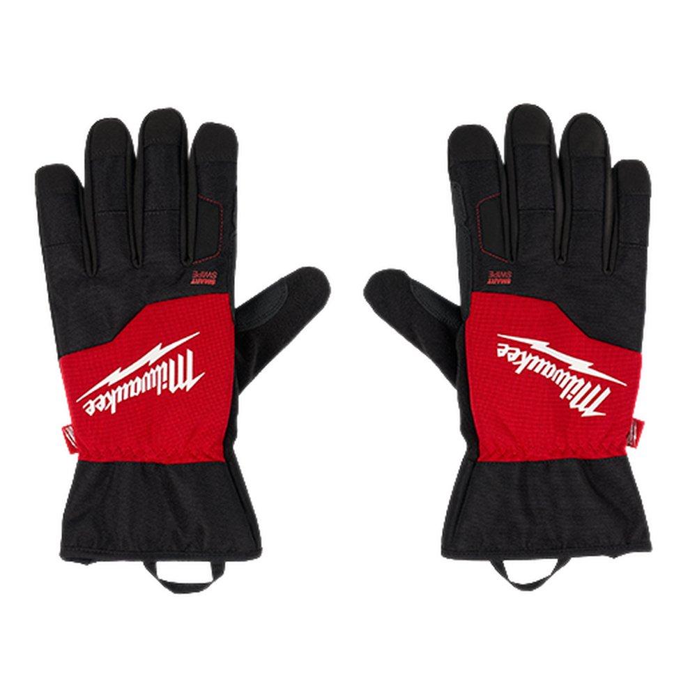 Milwaukee&reg; Black Nylon and Polyester Winter Performance Gloves in Black and Red 