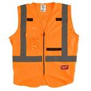 HIGH VISIBILITY ORANGE SAFETY VEST S/M 