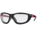 Clear Black Plastic Safety Glasses