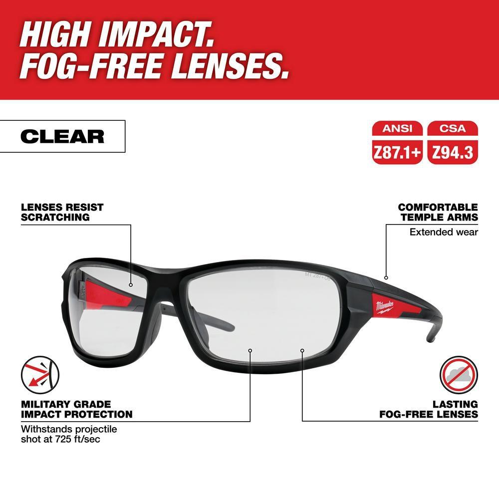 Milwaukee&reg; Safety Glass with Lens 