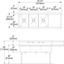 Elkay Brushed Satin 33 x 22 in. Stainless Steel Double Bowl Drop-in Kitchen Sink in Brushed Satin 