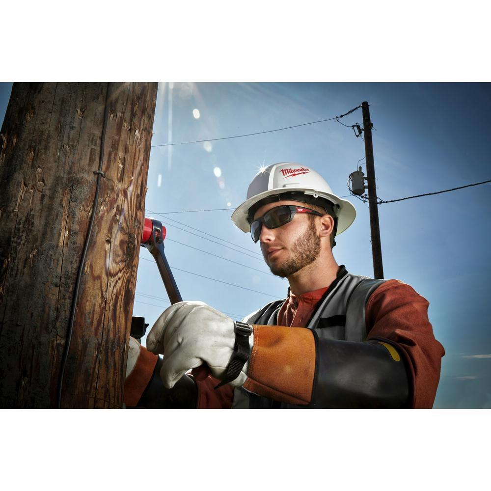 Milwaukee&reg; Silver Black Plastic Safety Glasses 