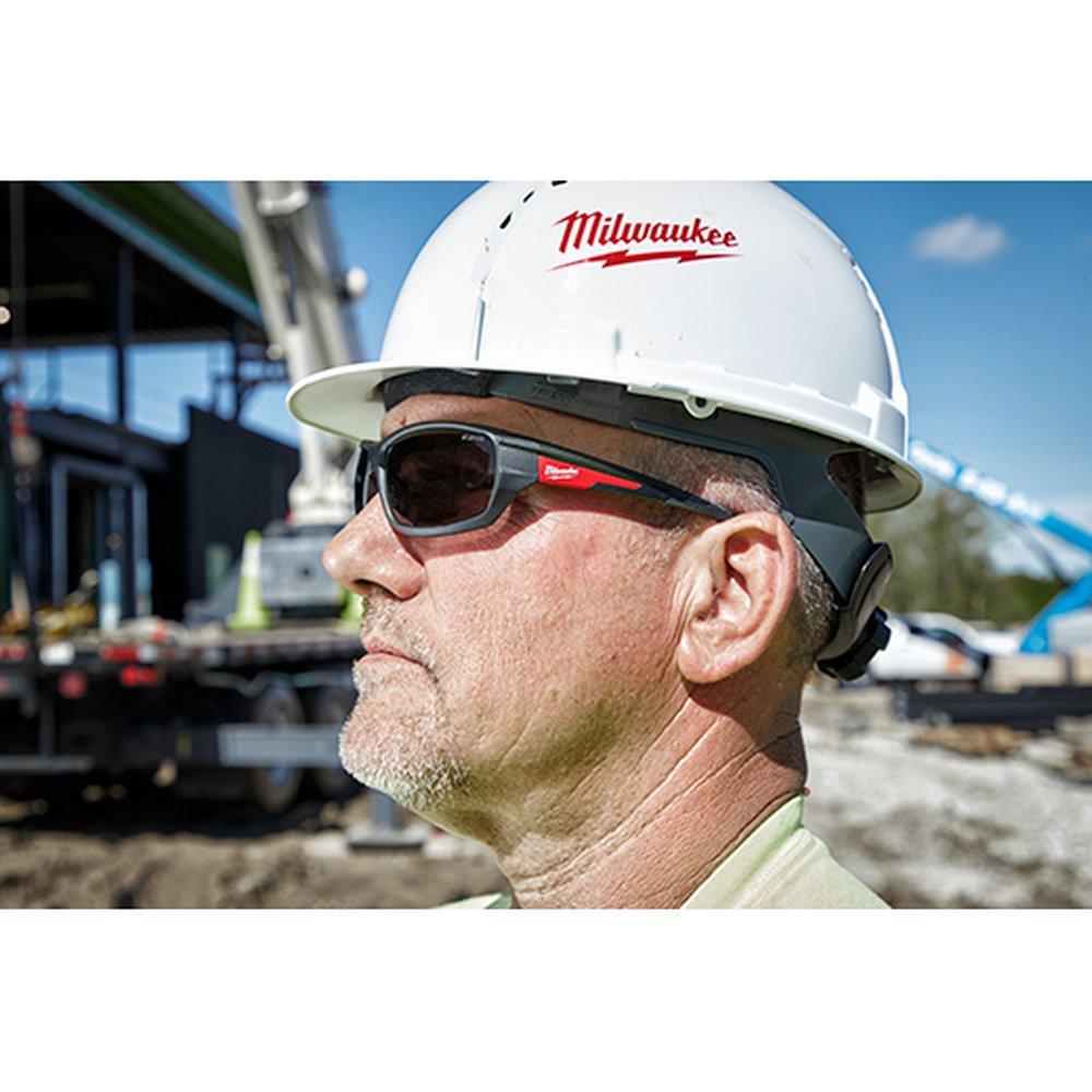 Milwaukee&reg; Silver Black Plastic Safety Glasses 
