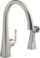 KOHLER Vibrant&reg; Stainless Single Handle Pull Down Kitchen Faucet 