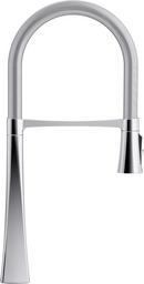 KOHLER Polished Chrome Single Handle Pull Down Kitchen Faucet 