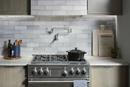KOHLER Vibrant Stainless Two Handle Lever Pot Filler 