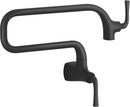 KOHLER Matte Black Two Handle Lever Pot Filler 