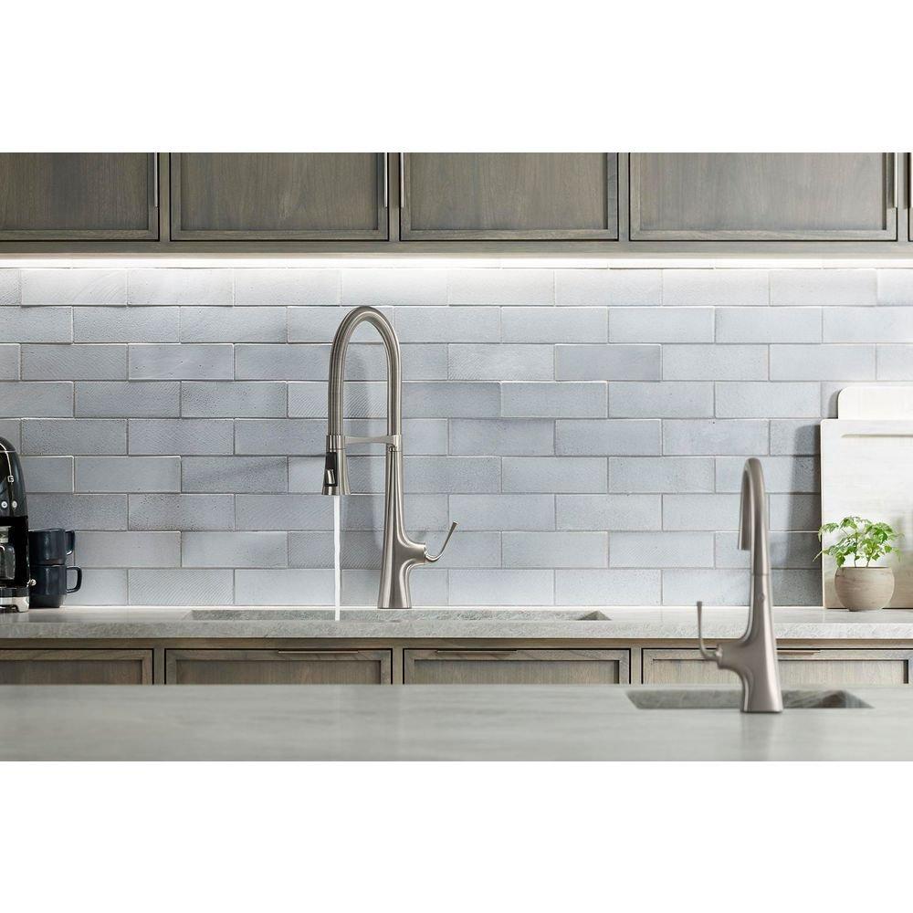 KOHLER Vibrant Stainless Single Handle Pull Down Kitchen Faucet 