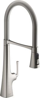KOHLER Vibrant&reg; Stainless Single Handle Pull Down Kitchen Faucet 