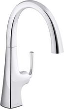 KOHLER Polished Chrome Single Handle Kitchen Faucet 