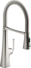 KOHLER Polished Chrome Single Handle Pull Down Kitchen Faucet 