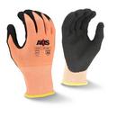 Sandy Nitrile Coated Fiberglass, Plastic and Stainless Steel Size L Reusable Cut Resistant Gloves in Black and Hi-Viz Orange