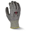 Radians Grey Polyurethane Coated Plastic Reusable Cut Resistant Gloves in Grey and Salt & Pepper 