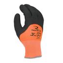 Radians Black 13 ga Latex Coated Nylon and Acrylic Terry Liner Gloves in Orange and Black 