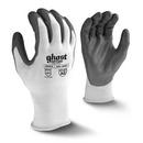 Polyurethane Coated Plastic Reusable Size XXL Cut Resistant Gloves in Black, Blue and Grey