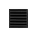 2 in. No Hub PVC Shower Drain with 5 in. Grate in Matte Black
