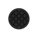 50 x 50 RKD 5 - Strainer - Link Pattern & 2" Throat in Matte Black with PVC Bonded Flange 20 