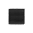 40 x 40 WD 4 - Strainer - Wedge Wire & 2" Throat in Matte Black with ABS Drain Body 20 Outlet 