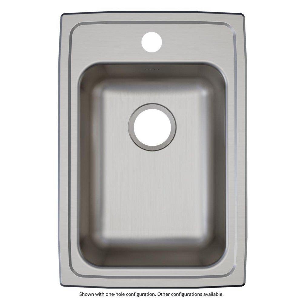Elkay Lustrous Satin 15X22X6-1/2 2 Hole ADA Stainless Steel SINK 