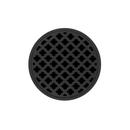 50 x 50 RMD 5 - Strainer - Moor Pattern & 2" Throat in Matte Black with ABS Drain Body 20 Outlet 