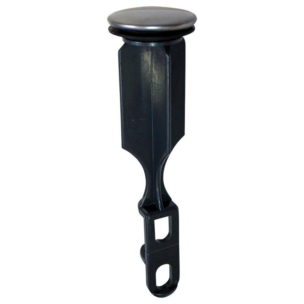 Jones Stephens Brushed Nickel Stainless Steel and Plastic Plunger 