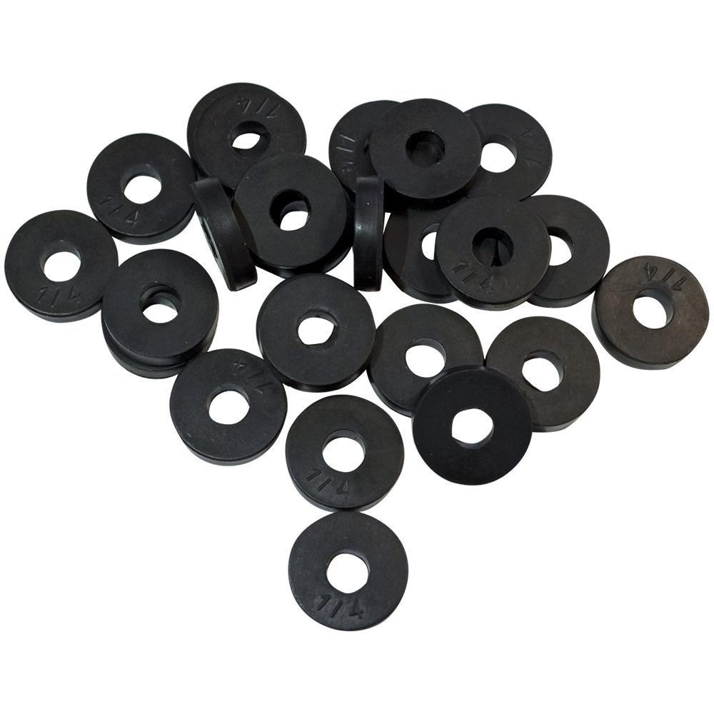 Jones Stephens Black Rubber Bibb Washer (Pack of 25) 